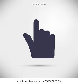 Hand cursor vecior icon