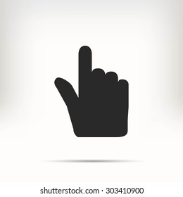 Hand cursor vecior icon