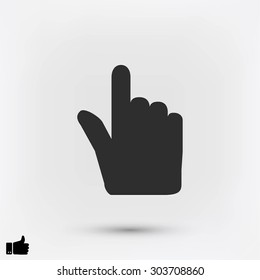 Hand cursor vecior icon