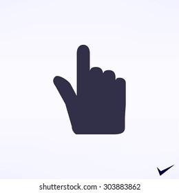 Hand cursor vecior icon