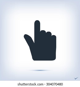 Hand cursor vecior icon