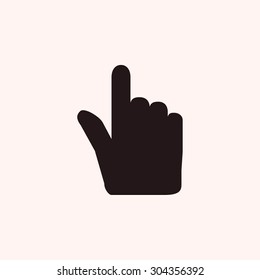 Hand cursor vecior icon