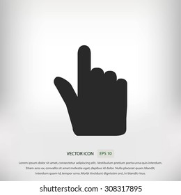 Hand cursor vecior icon