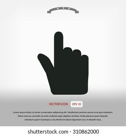 Hand cursor vecior icon