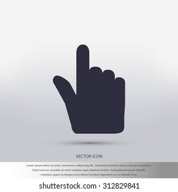 Hand cursor vecior icon