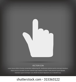 Hand cursor vecior icon