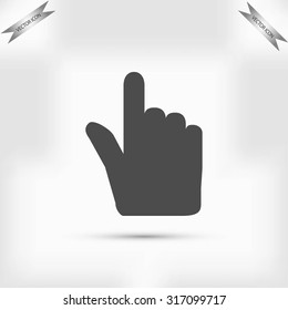 Hand cursor vecior icon