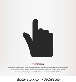 Hand cursor vecior icon