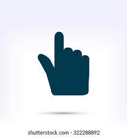 Hand cursor vecior icon