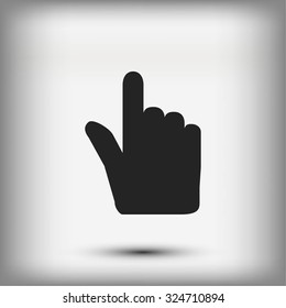 Hand cursor vecior icon