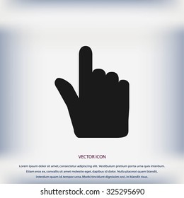 Hand cursor vecior icon