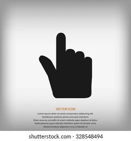 Hand cursor vecior icon