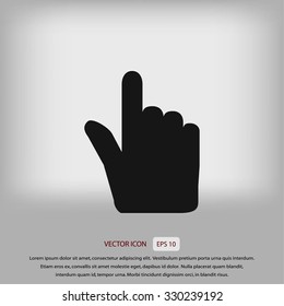 Hand cursor vecior icon