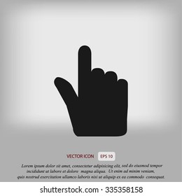 Hand cursor vecior icon