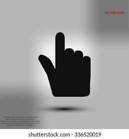 Hand cursor vecior icon