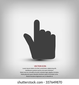 Hand cursor vecior icon