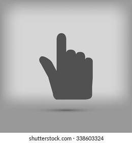 Hand cursor vecior icon