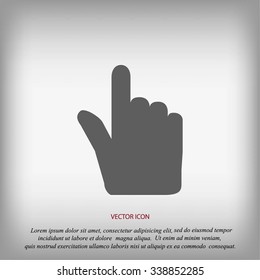 Hand cursor vecior icon