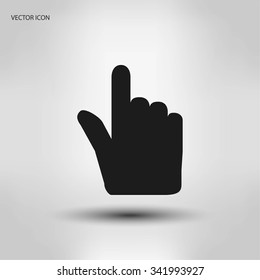 Hand cursor vecior icon