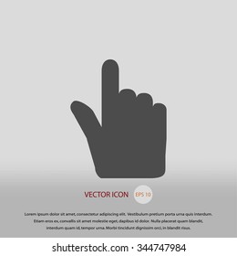 Hand cursor vecior icon