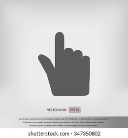 Hand cursor vecior icon