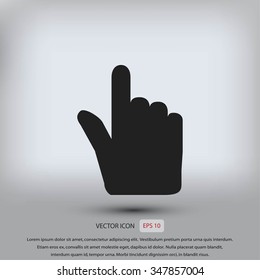 Hand cursor vecior icon