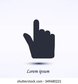 Hand cursor vecior icon