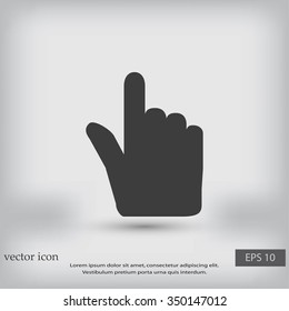 Hand cursor vecior icon