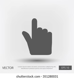 Hand cursor vecior icon