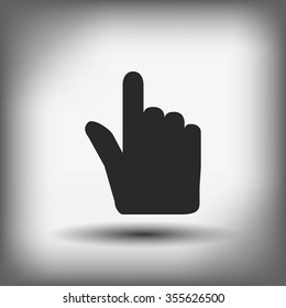 Hand cursor vecior icon