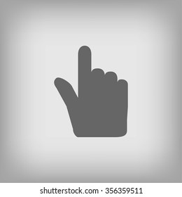 Hand cursor vecior icon