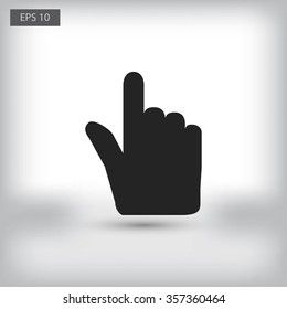 Hand cursor vecior icon