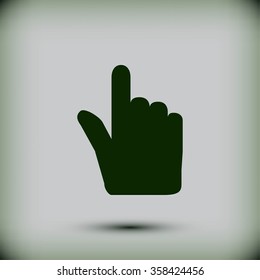 Hand cursor vecior icon