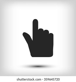 Hand cursor vecior icon