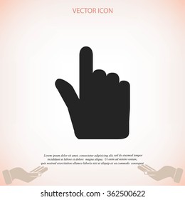 Hand cursor vecior icon