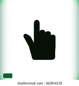 Hand cursor vecior icon