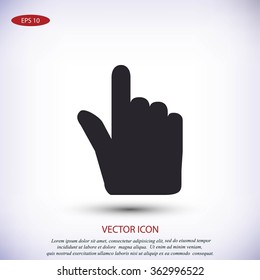 Hand cursor vecior icon