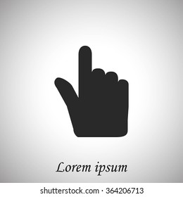 Hand cursor vecior icon