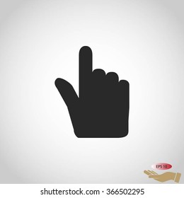 Hand cursor vecior icon