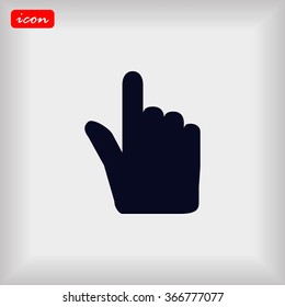 Hand cursor vecior icon