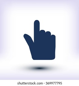 Hand cursor vecior icon