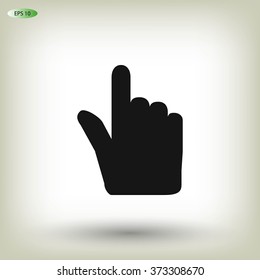 Hand cursor vecior icon