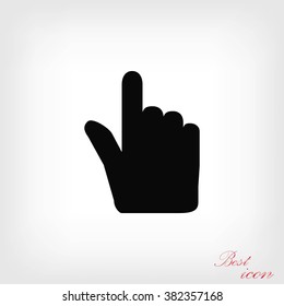 Hand cursor vecior icon