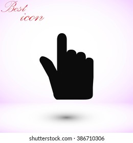 Hand cursor vecior icon