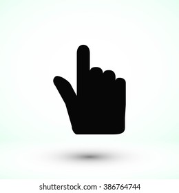 Hand cursor vecior icon