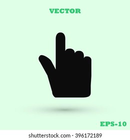 Hand cursor vecior icon