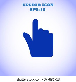 Hand cursor vecior icon