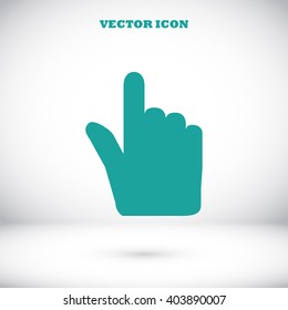 Hand cursor vecior icon