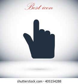 Hand cursor vecior icon