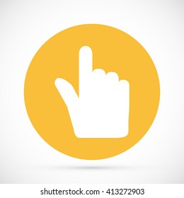 Hand cursor vecior icon